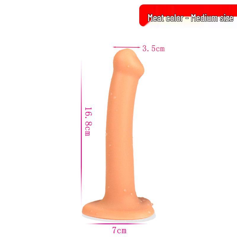 Silicone Glans Dildo: Realistic Insertable Toy for Women's Pleasure