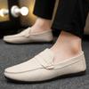 High Quality Spring Autumn Men Loafers Soft Shoes Men Casual Shoes Warm Slip on Flats Driving Shoes Large Size chaussure hommes