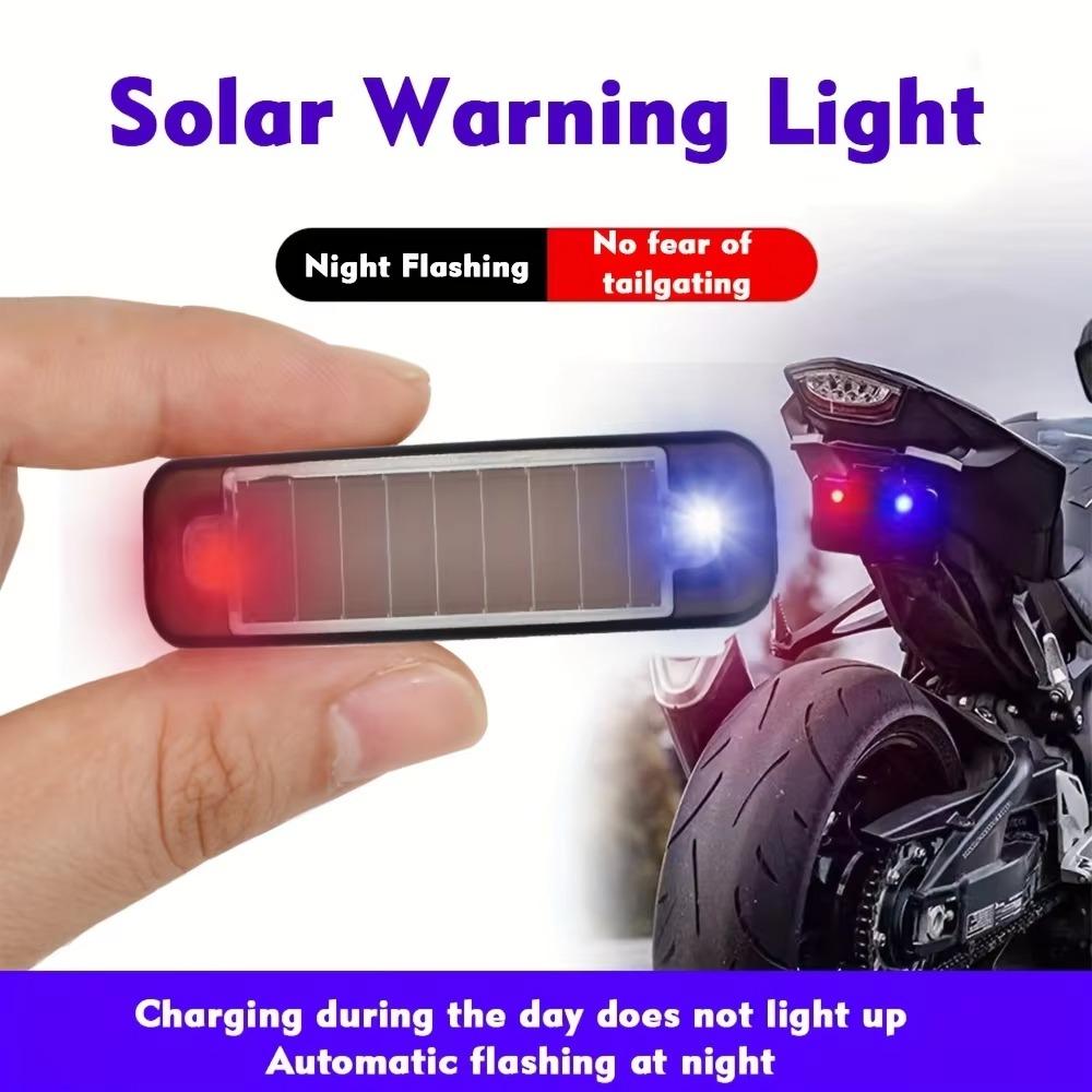 Solar Anti-Collision Lights Night Riding Warning Lights Suit for Motorcycles and Electric Bikes Flashing Strobe Warning Lights
