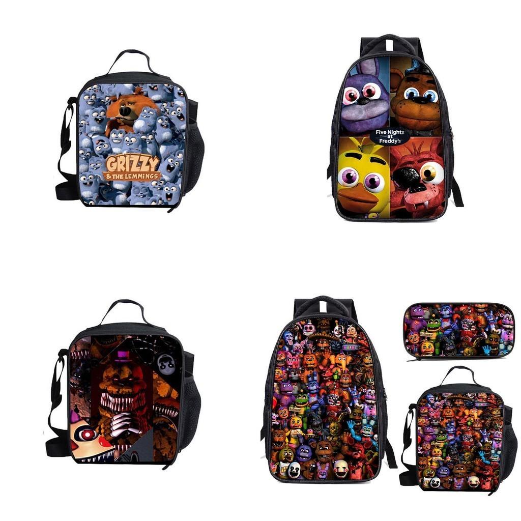 Five Nights At Freddy's Children's Backpack Set Durable Polyester Fabric Spacious 20-35l Capacity