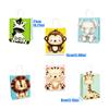 Pack Of 6 Jungle Themed Paper Gift Bags With Sturdy Handles For Childrens Birthday Parties And Special Event
