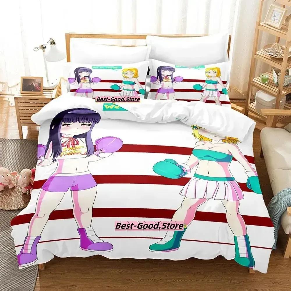 Hi Score Girl Anime Parure De Lit Bed Bedding Set Printed Duvet Cover Pillowcase Single Double Queen Super King Size Sets