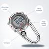 Multifunctional Luminous Clip On Carabiner Watch Mini Quartz Watch Compass for Outdoor Climbing Activities