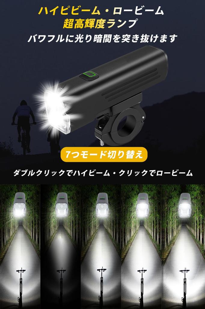 USB Rechargeable Bicycle Made of Aluminum IPX6 Easy to Install and Perfect for Commuting to School or Outdoor and Emergency Lighting with Japanese
