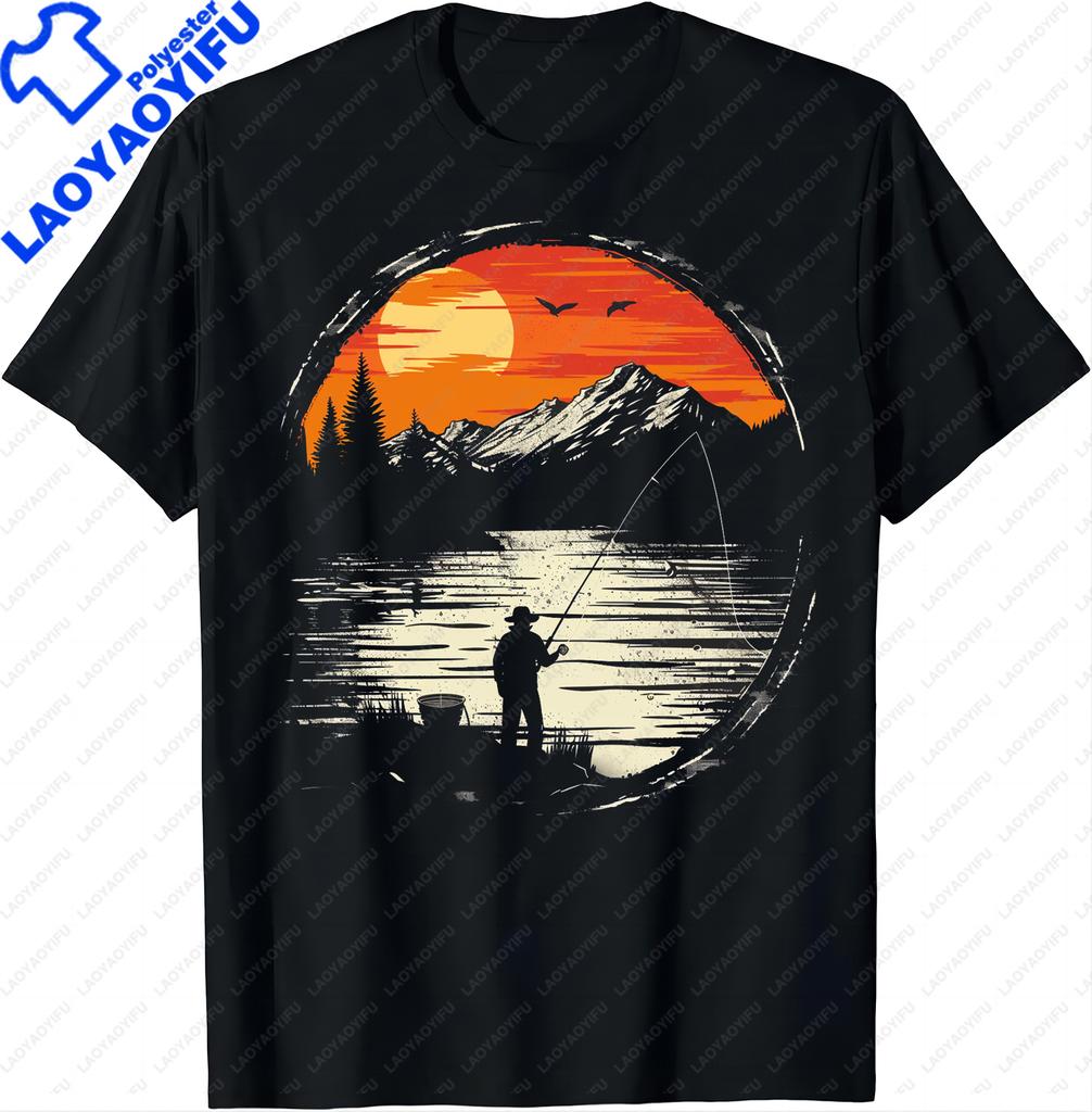 Unisexs Outdoor Activity Tshirt Enjoy Fishing MoUnisext Shirts Unisex Clothing Tops Graphic T Shirts Vintage T Shirt Streetwear