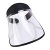 Empty Plastic Protective Cap Lightweight Uv Sun Shield Hat with Clear Face Cover for Biking Motorcycling Hiking Walking and