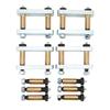 3 1 8in Heavy Duty Leaf Spring Shackle Kit with Bronze Bushings Tandem Axle RV Trailer Suspensions for CRE3000