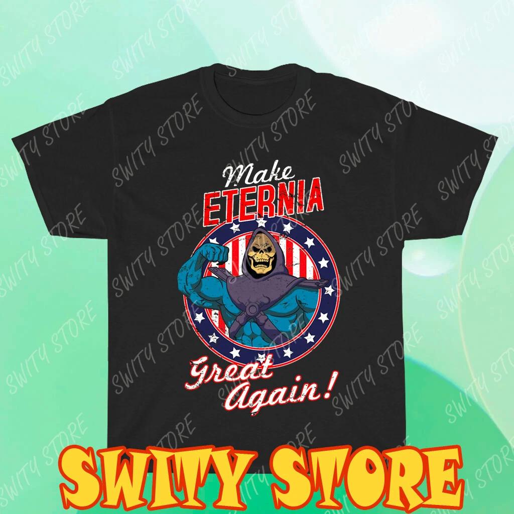 Men s and Women s T-shirts He Man Make Eternia Great Again Funny Men L