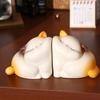 Resin Hug Cat Bookshelf Portable Cat Decorative Bookends Unique Kawaii Book Holder  Hold Books