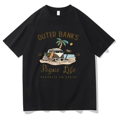 Outer Banks Pogue Life Van Surf Paradise T-Shirt