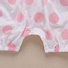 Yenidoğan Bebek Bebek Kız Sapanlar Nokta Baskı Yay Romper Sunsuit Şapka Bodysuit