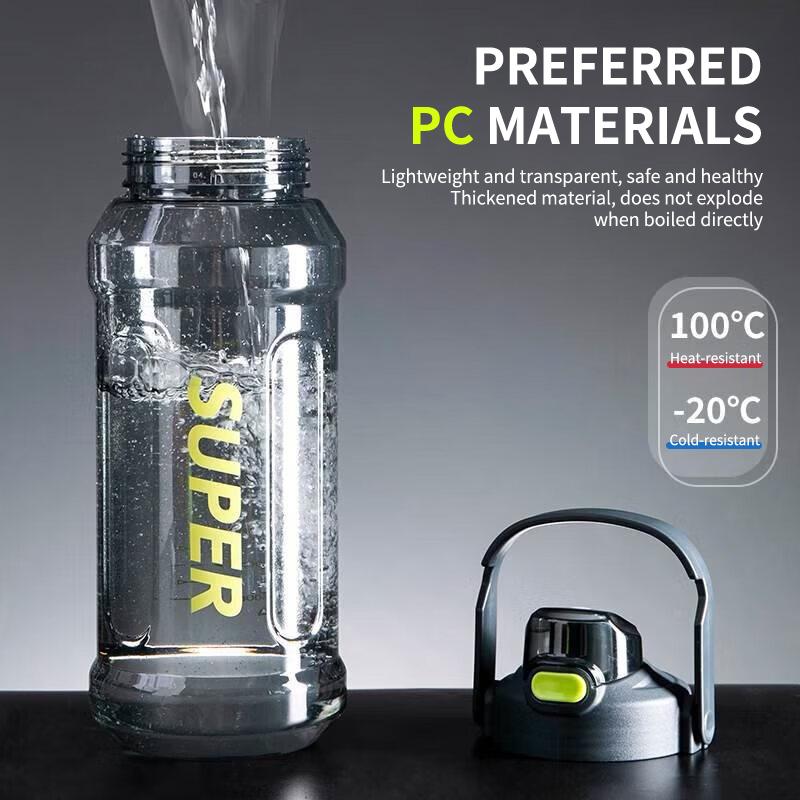 2L Sports Water Bottle Leak Proof Big Capacity Sturdy Water Jug for Bike Climbing Camping