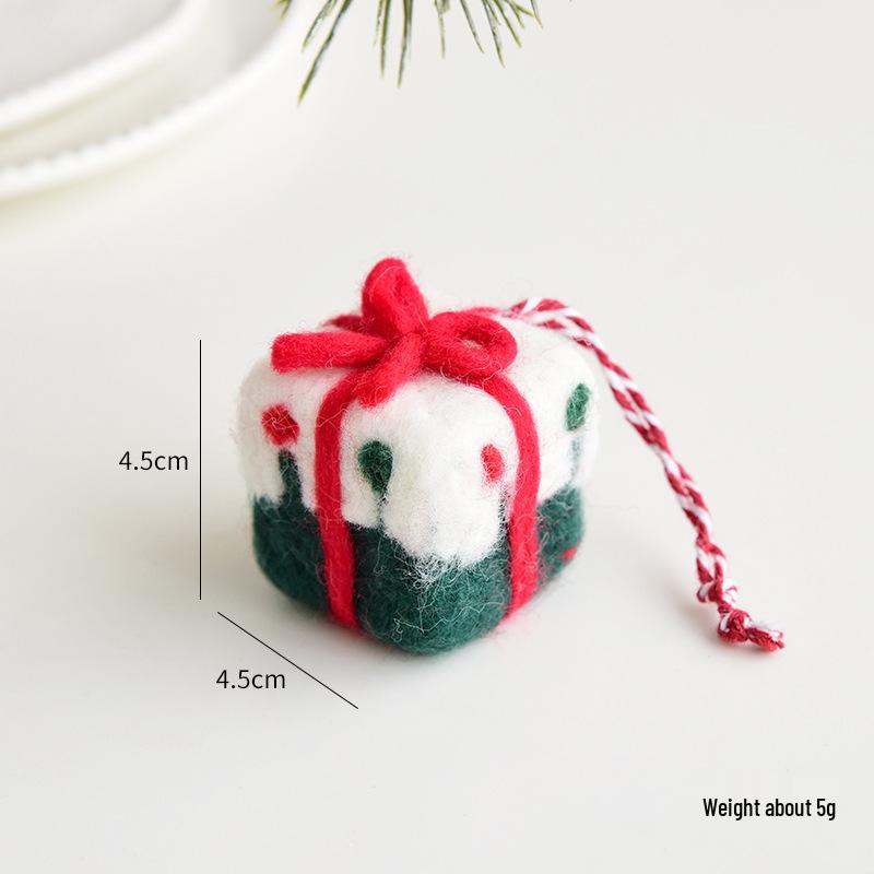 NUCHI Felt Christmas Tree Ornament - Small Decorative Pendant for Holiday Atmosphere