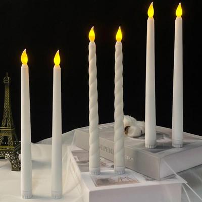 1 Piece Flickering Electric Long Candle Light Led Flameless Taper Candles Dinner Candle Candlesticks Decor For Party Wedding