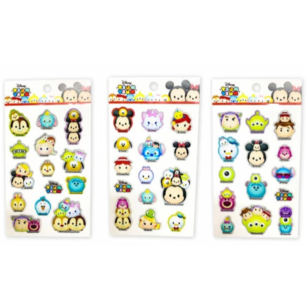 Disney Sparkly Puffy Set Stickers, 3-Sheet