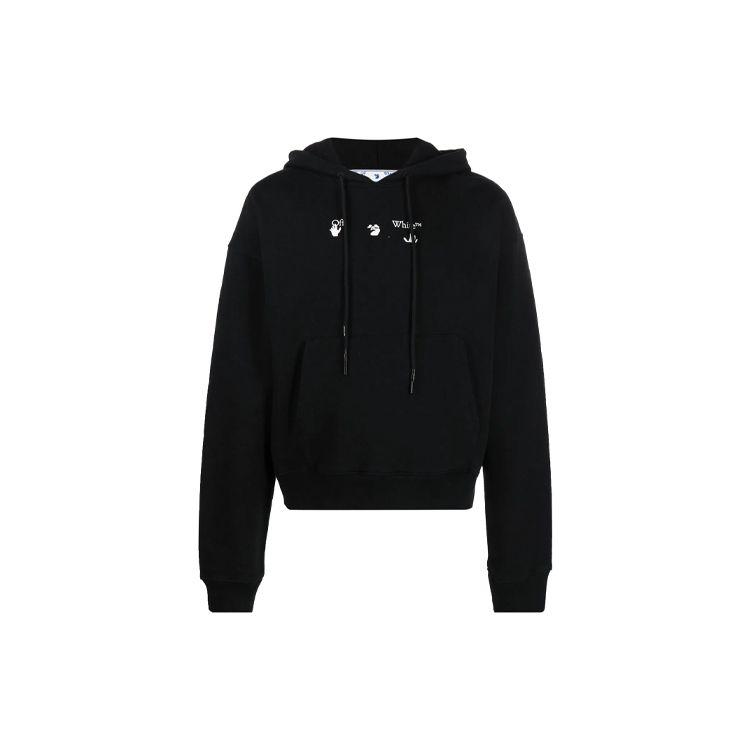 

Off-White Marker Over Hoodie Черные мужские топы OMBB037S21FLE0011045 XS