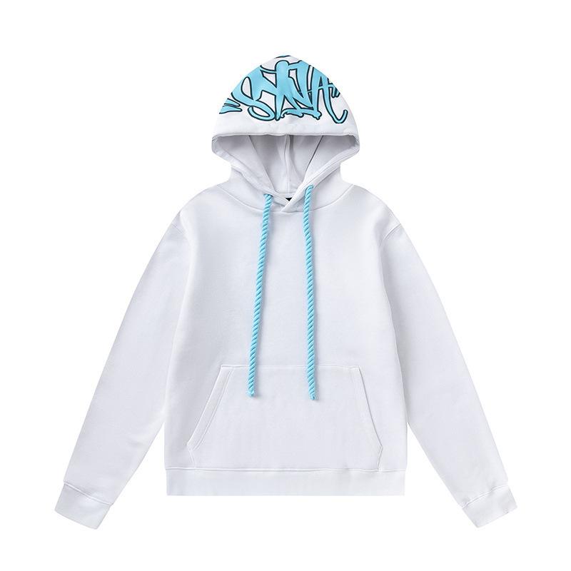 SynaWord American Trendy Brand Loose Sweater Hoodie Sweatpants Y2K Men's and Women's Hip-hop Street Couple Casual Suit