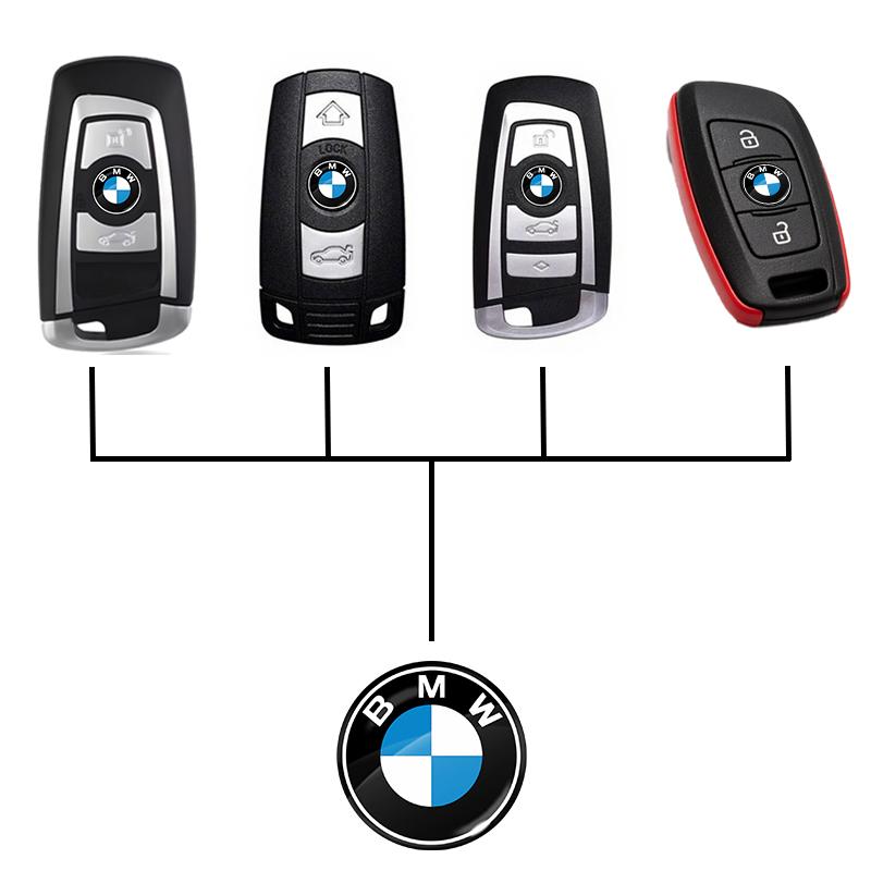 14mm Car Key Emblem Stickers Accessories For BMW 330Li 325Li 320Li E46 E39 E90 E60 E36 F30