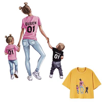 Mom Thermo Stickers On Clothes Stripes Parches Stickers Heat Transfer Diy Accessory Fashion Clothes Iron On Appliques On Clothes