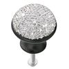 Aluminum Alloy Door Knobs Black Rhinestone Mushroom Shape Creative Pull Handle Cabinet Drawer Cupboard Shining Alloy Knobs