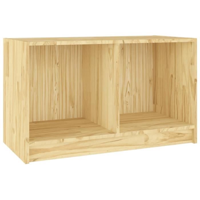 VidaXL Meuble TV 70x33x42 cm Bois de pin massif