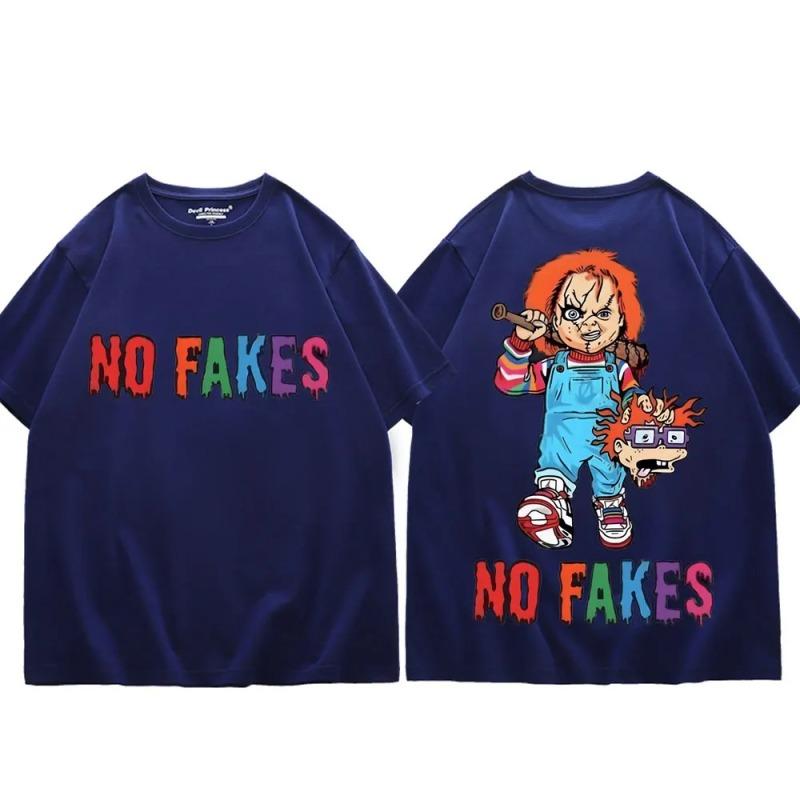 Футболка с рисунком «Ужас без подделки» с рисунком Чака для мужчин и женщин — фото 3