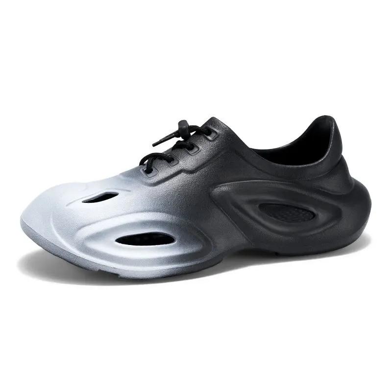 

Breathable Wading Slip-Ons for Summer Outer Wear, Convenient Non-Slip Sandals, Versatile Beach Shoes and Sandals 38 чёрный