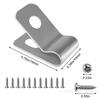 100 Pcs Agricultural Fence Clips with Mounting Screws ,Livestock Fence Fastener Clips for Securing Wire Mesh to Fence Posts