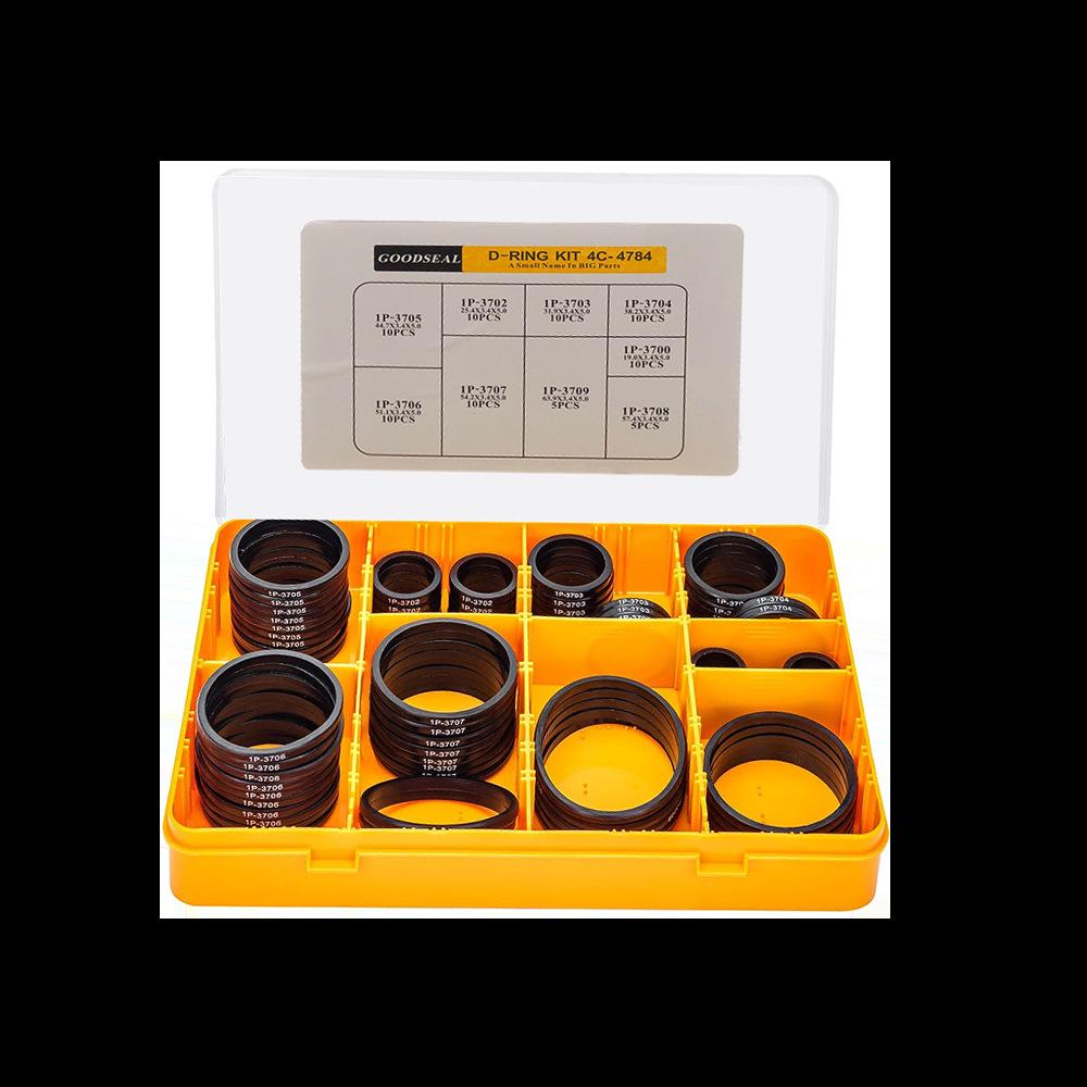 80-Piece Nitrile Rubber O-Ring Kit for Caterpillar