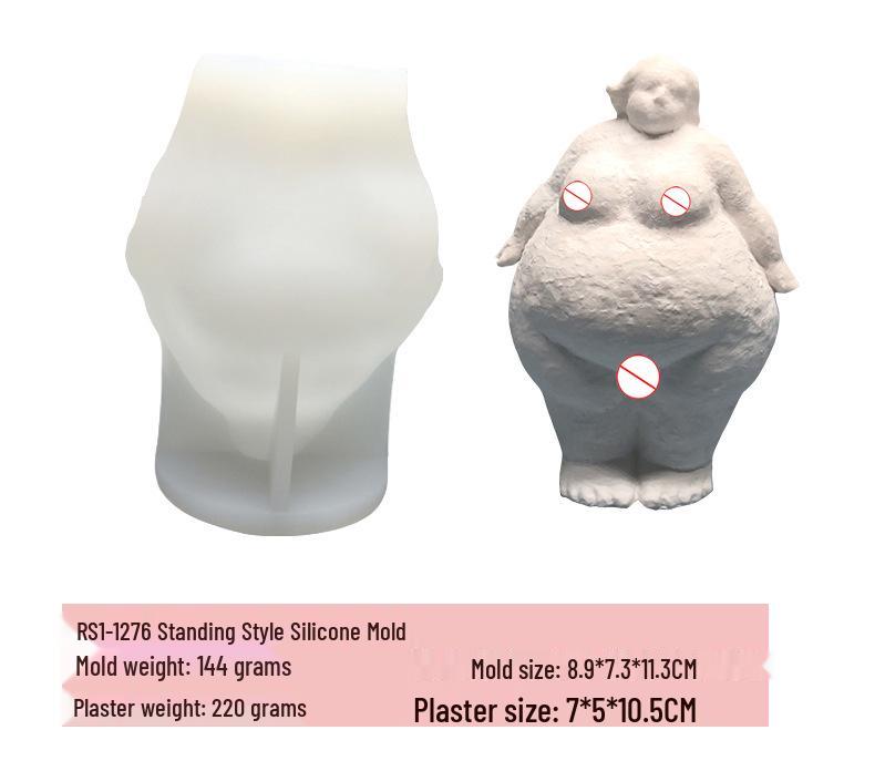 

Абстрактная форма полной женщины - Силикон для торта, свечи или эпоксидных поделок