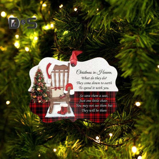 Christmas Jesus Nativity True Story Ornament Xmas Tree Hanging Decoration 2D Flat Acrylic Pendant for Christmas New Year Celebrations