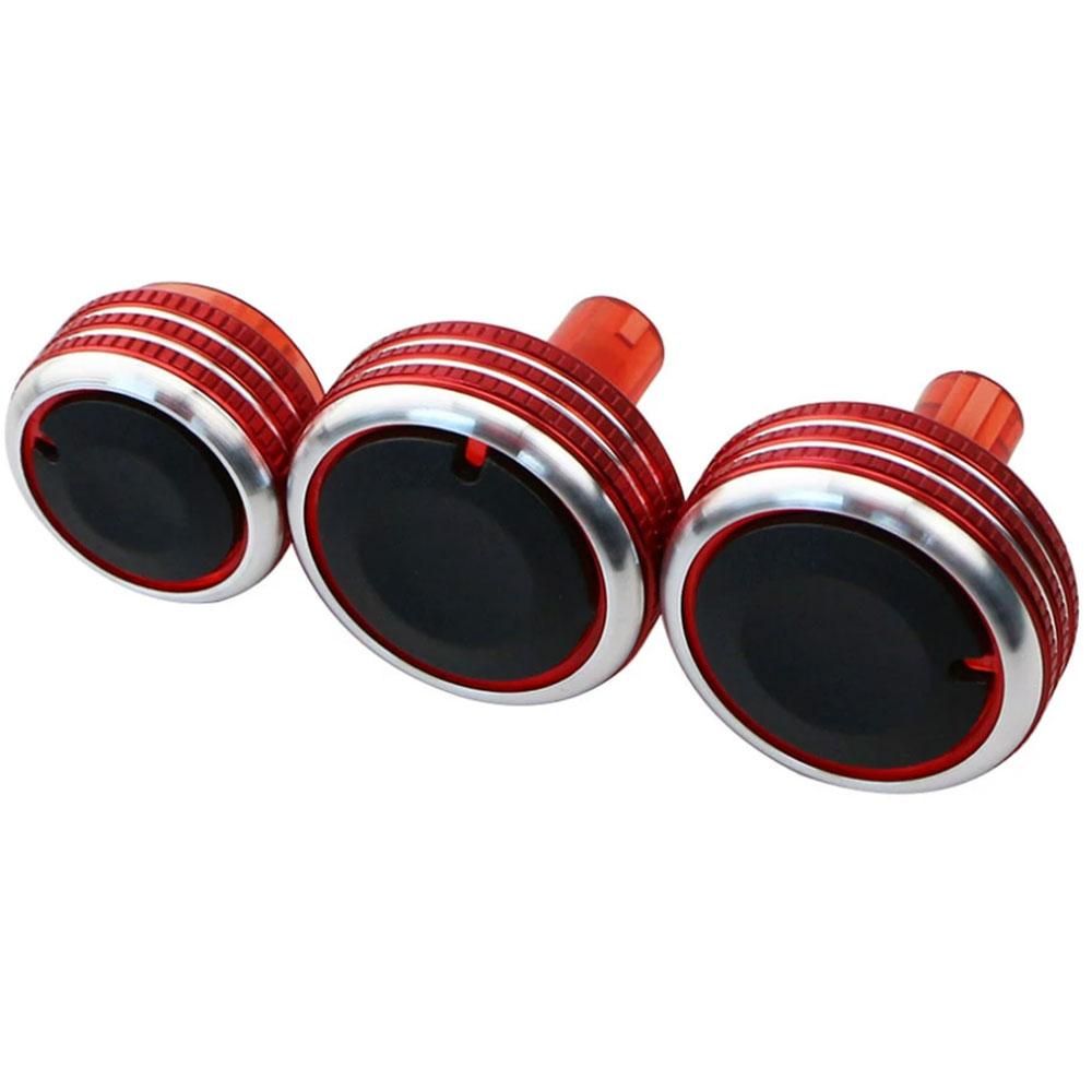 Aluminum Alloy Car Air Condition Knob AC Button Knob for Nissan Almera Latio Sunny Versa Cube March Micra Versa Note Accessories