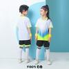 Children's football uniform sets, printed primary and secondary school training camp competition uniforms, boys' and girls' quick-dry sportswear 