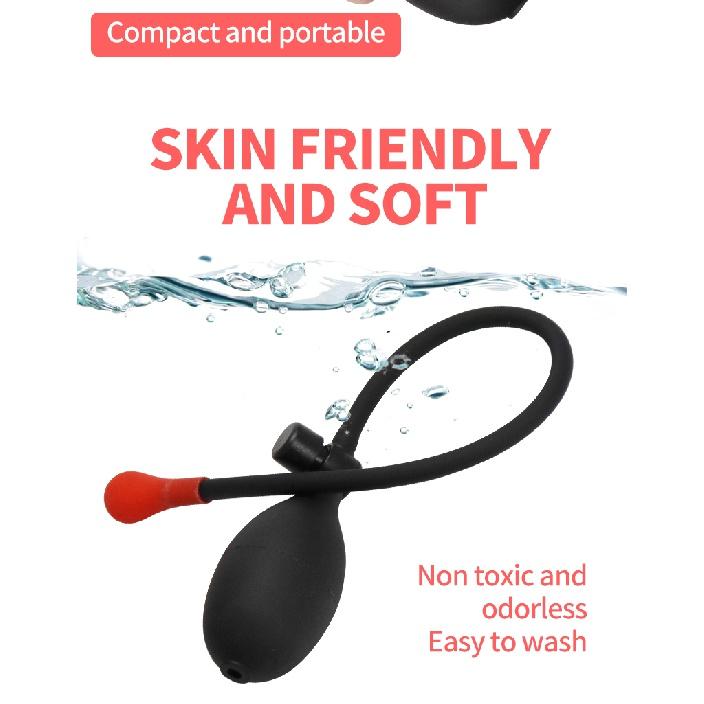 Silicone Expandable Inflatable Anal Pulg Vagina Massager Dilator Butt Pulg BDSM Sex Toy for Men