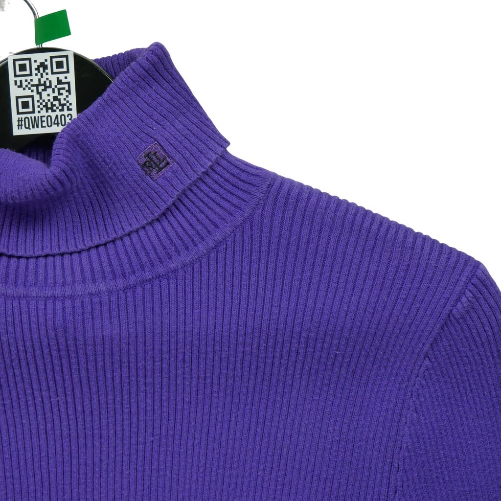 Women's Purple Turtleneck Sweater