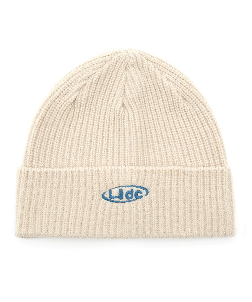 Eondeokeonteulol Winter Slim Fit Knit Thermal Logo Embroidery Unisex Solid Beanie Hat Beanie / Flex / Liquid / Oatmeal