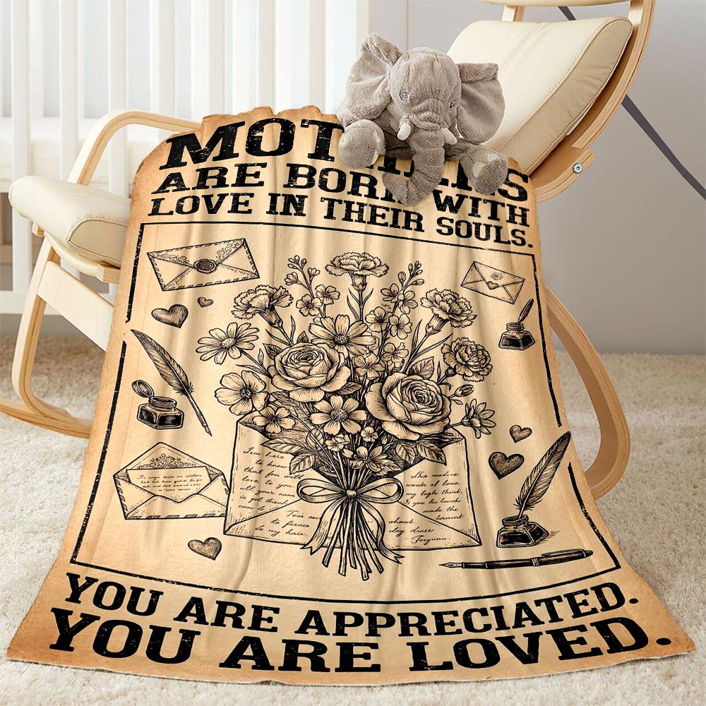 Mother's Love And Sunshine Blanket Suitable for Sofas,travel, Living Rooms Also a Good Gift for Friends and Family Suitable for All Seasons.