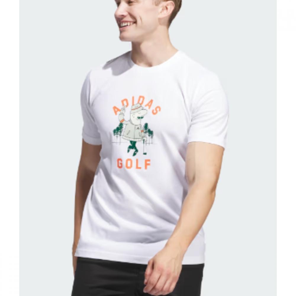 

Adidas Golf 24fw Unisex Chip Deuces Graphic Tee Jg3760 white/2XL