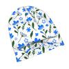 ZLIENSZUS Minimalist Knit Hat Suitable for Adults - Provence Blue & White, Neutral Tones, Soft Subtle Patterns for Casual & Outfits, Versatile for Men