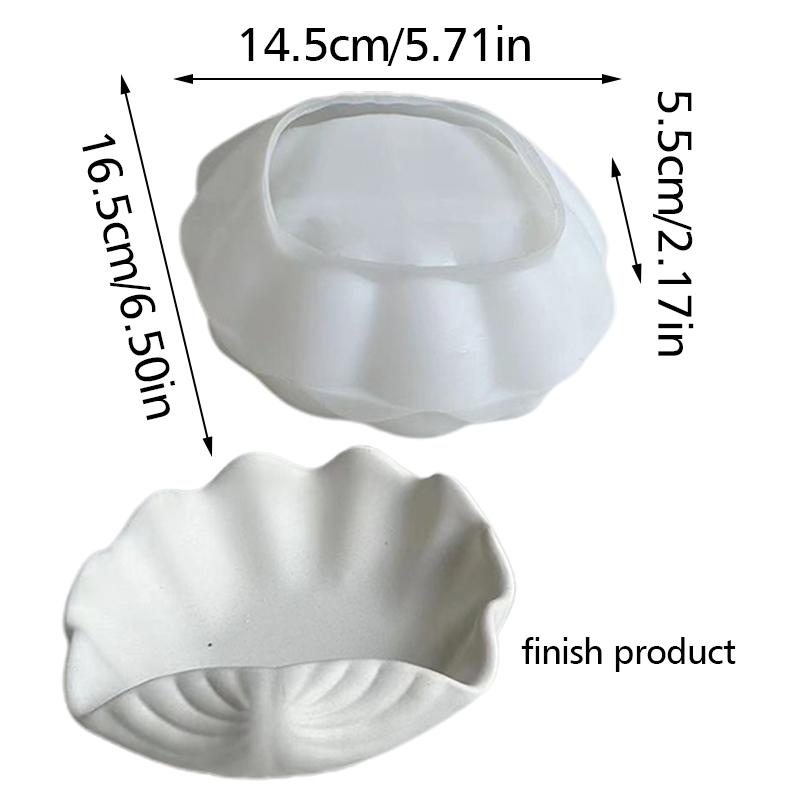 New Shell Storage Plates Conch Shells Silicone Molds Candle Cups Tray Plaster Molds Drip Molds