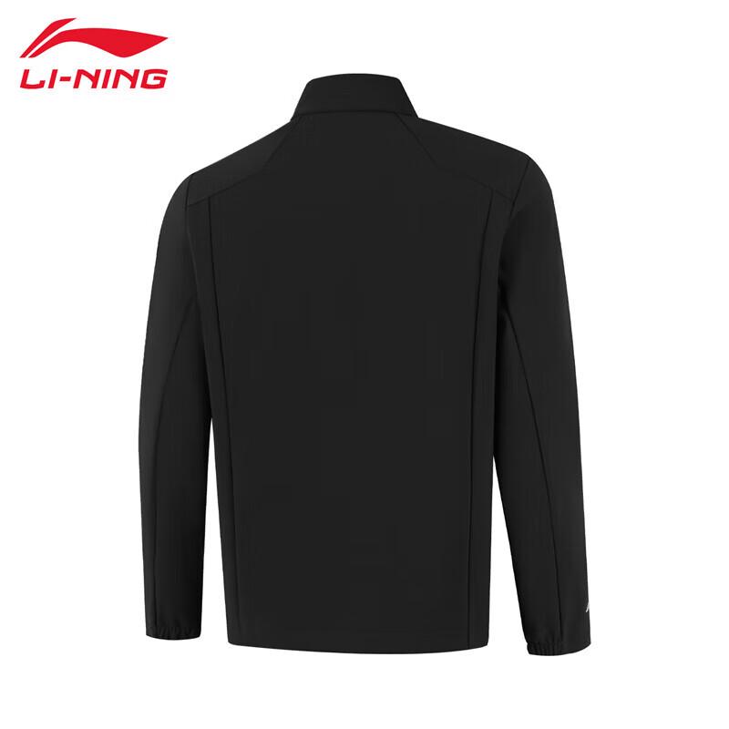 Li-Ning Men's 2025 Autumn Black Pullover Crewneck Sweatshirt