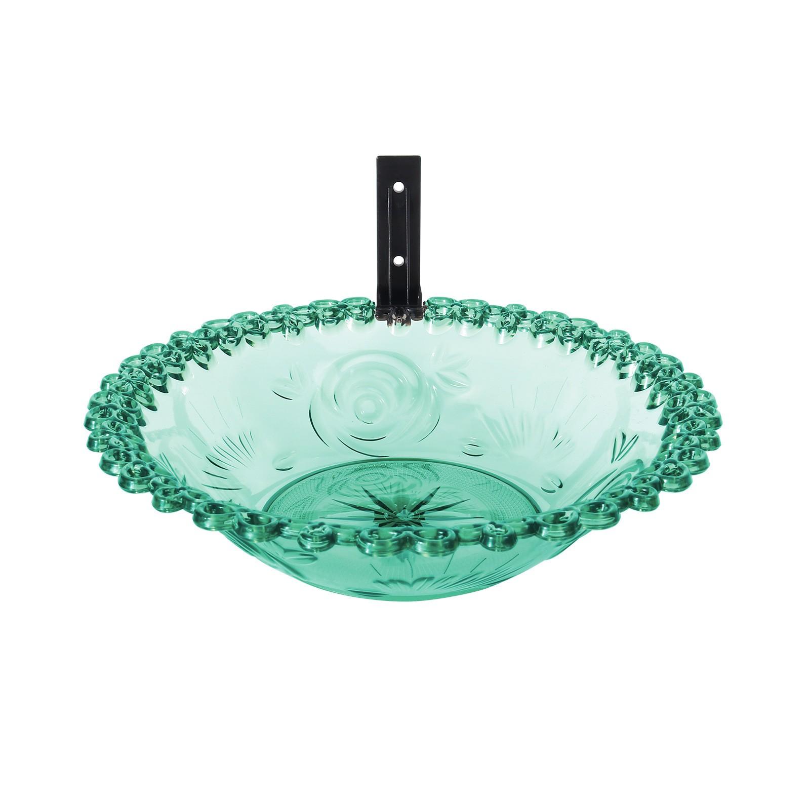 

Пластиковая поилка для птиц на открытом воздухе, настенная поилка для птиц, поилка для птиц на дереве, подходит для садового забора, террасы, двора, украшения патио One Size синий