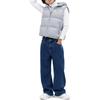 MLB Solid Color Hooded Fitted Sleeveless Down Vest Unisex Vest 3ADVB0436-50GRS