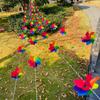 8/10pcs with Steel Wire Rope Hanging Windmill Plastic Windmill String Pinwheels  Yard and Garden