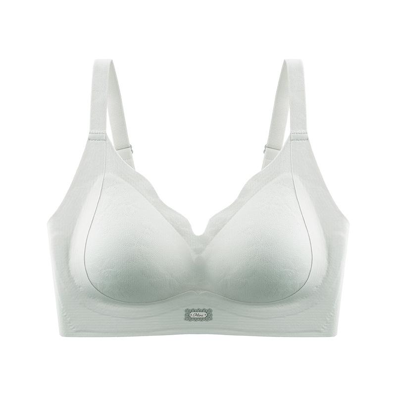 

Невидимое нижнее белье Женский тонкий бюстгальтер с мягкой поддержкой, собирающий грудь, удобный, дышащий, с фиксированной чашкой, красивый бюстгальтер для спины, бюстгальтер пуш-ап XL зелёный