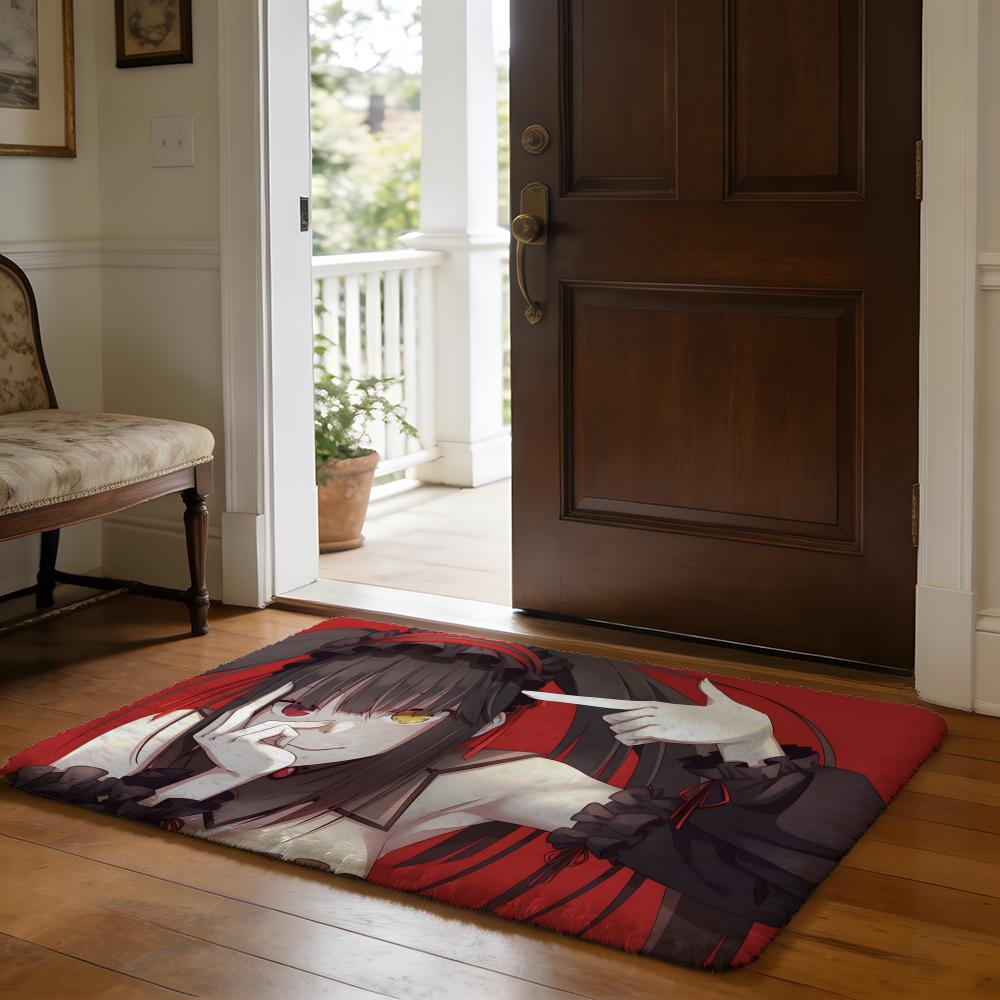 NNahida GGenshin IImpact Anime Game Floor Mat Soft Flannel Absorbent Mat Non-Slip Rug Home Bedroom Bathroom
