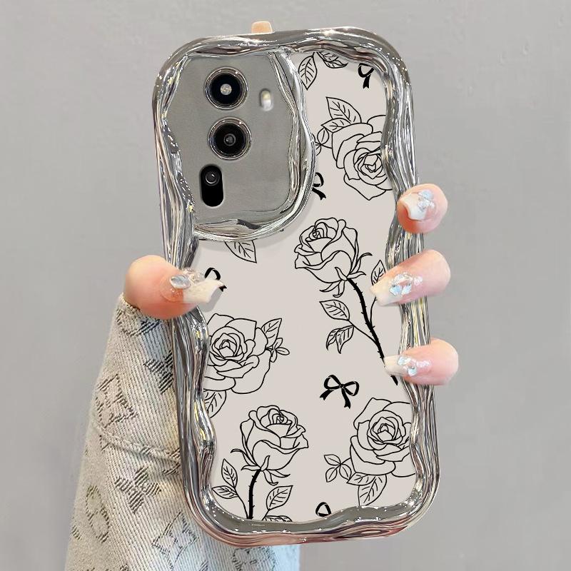 

Линия Розовой Цепочки Подходит для Чехла для Мобильного Телефона Opporeno11 Vivos18 Гальваническое Серебро Xiaomi 14/13 Силиконовый Мягкий OPPO Reno 11