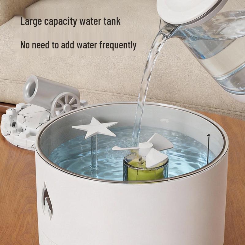 Creative Mini Canon Aroma Diffuser: Desktop Air Atomizing Volcano Humidifier