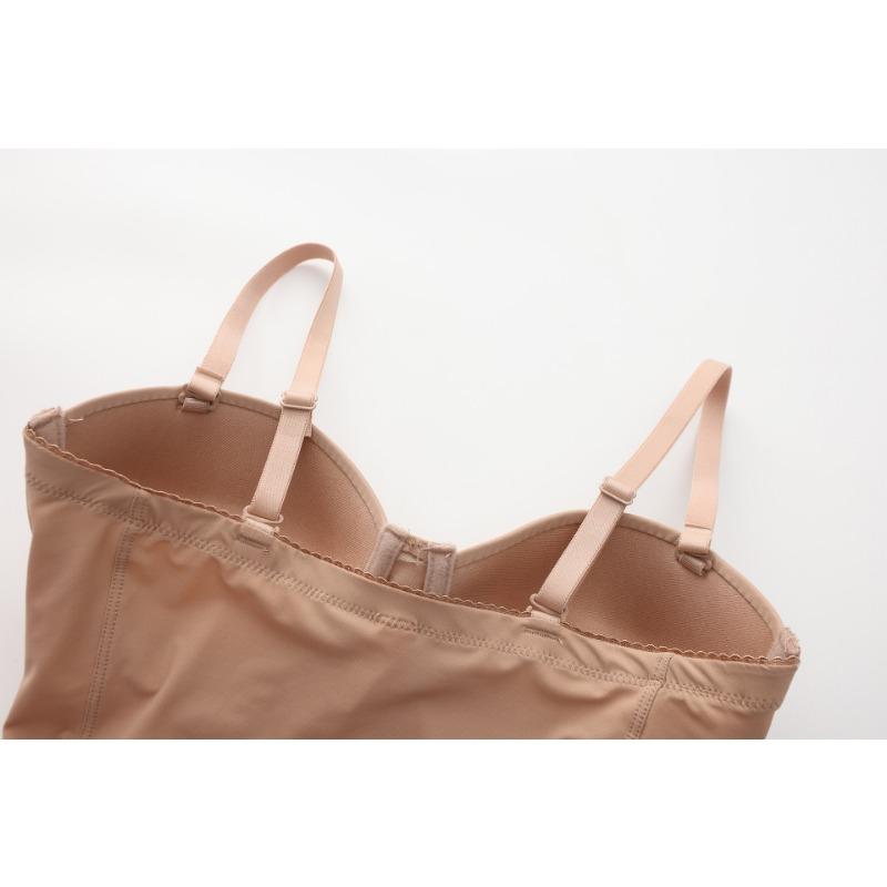 Body Donna Senza Spalline Taglie Forti Controllo Pancia Modellante Per Sotto Vestito