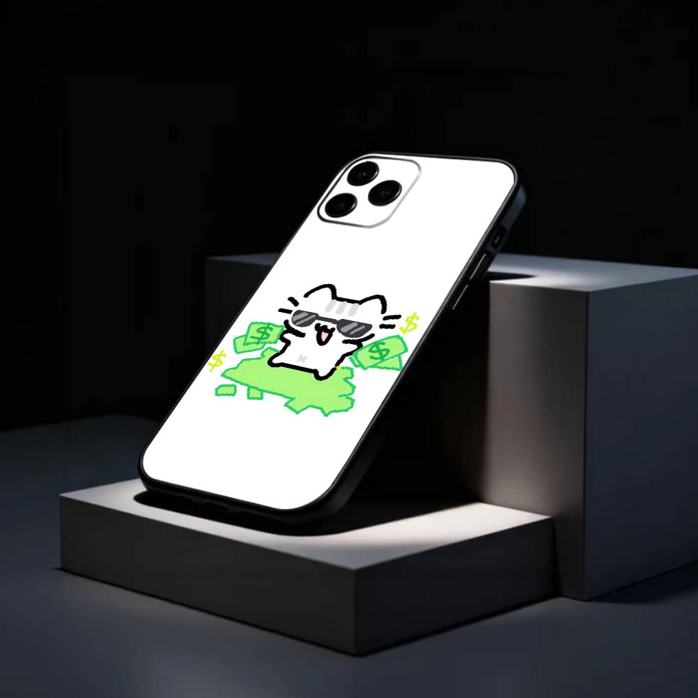 Cute B-Basil L-Leaf Cat Cartoon   Phone Case Silicone Soft For IPhone 17 16 15 14 13 12 11 X XR Plus Pro Max Plus